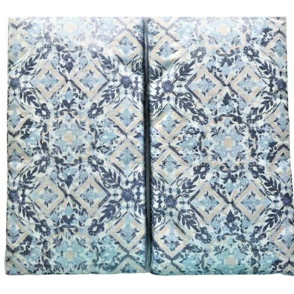 Blue Medallion Diamond Paper Napkins Hand Towels Bathroom 26 pk Set of 2 Summer